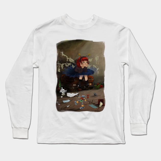 Girl abandoned with costume Long Sleeve T-Shirt by RicardoVivar